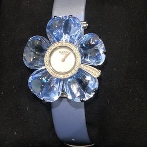 Pippo Italia Blue My Panse Flower Watch